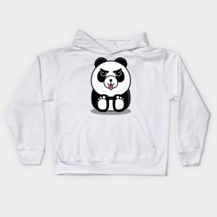 Baby Panda cute tongue out Kids Hoodie